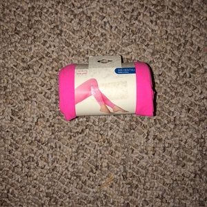 Pink footless tights